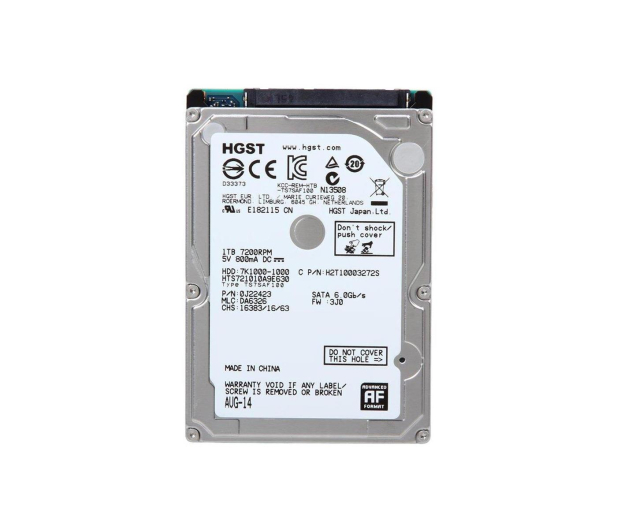 Hitachi 1TB TRAVELSTAR 7K1000 9.5mm 7200obr. - 125777 - zdjęcie